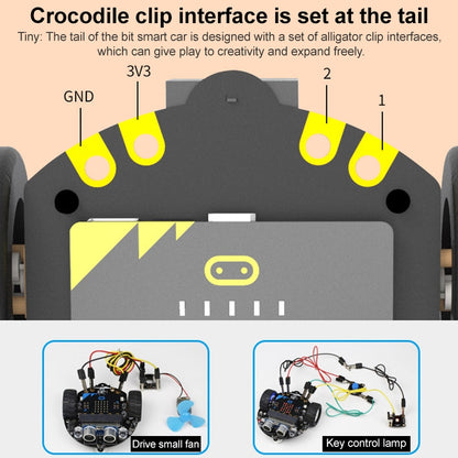Yahboom Tinybit Smart Robot Car Compatible with Micro:bit V2/1.5 board, without Micro:bit V2/V1.5 Board, Tinybit Smart Robot