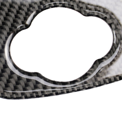 Car F Chassis Cigarette Lighter Cover Panel Carbon Fiber Decorative Sticker for BMW Mini Cooper F55 / F56 / F57, For BMW Mini F54