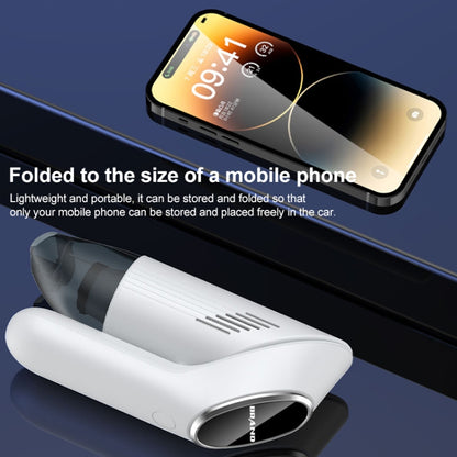 Portable Hand-held Folding Vacuum Cleaner, Folding Grey, Folding White