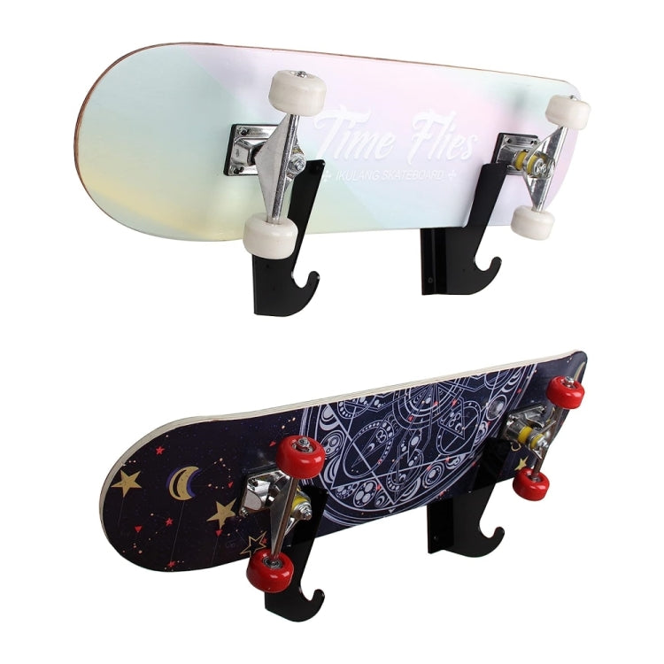 YX008 1 Pair Four-Wheel Skateboard Wall Mount Bracket, YX008