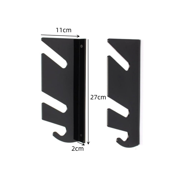 YX018 1 Pair Four-Wheel Skateboard Wall Mount Bracket, YX018