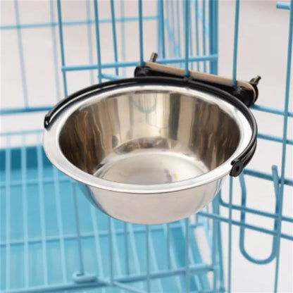 Stainless Steel Suspension Style Dog Feeding Bowl, Size: M, Size: Medium