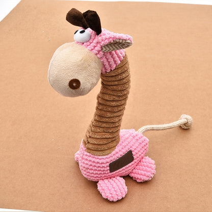 Pet Supplies Cat and Dog Special-purpose Molar Cartoon Sounding Plush Toy,Large, Size:33*28*14cm, Random Style Delivery, Size:33*28*14cm