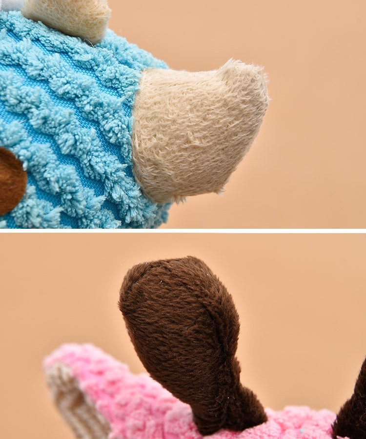 Pet Supplies Cat and Dog Special-purpose Molar Cartoon Sounding Plush Toy,Large, Size:33*28*14cm, Random Style Delivery, Size:33*28*14cm