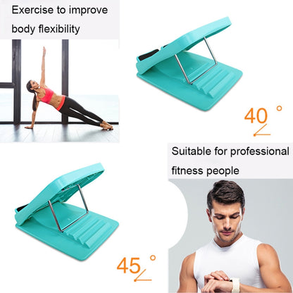 Foldable Stretching Plantar Massage Pedal Standing Body Sculpting Stretching Panels Wedge, Size: 27*30.5cm (Blue-green), Foldable Massage Pedal (Blue-green)