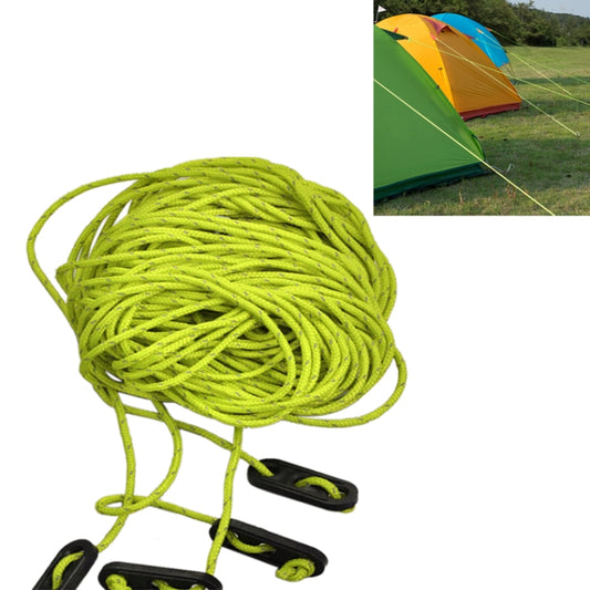 Naturehike NH15A001-G Outdoor Camping 4*4 Tent Awning Reflective Rope Runners Guy Line Cord Paracord, Random Color Delivery, Tent Reflective Rope Green