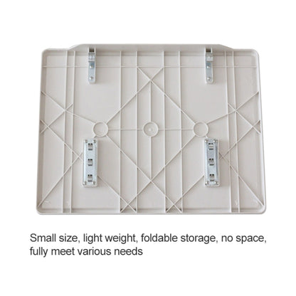 Plastic Pad Steel Tube Bracket Liftable Foldable Portable Multi-purpose Laptop Table, Adjustable Height: 52-72cm, Adjustable Angle: 30 Degrees / 60 Degrees / 90 Degrees, Adjustable Height: 52-72cm White