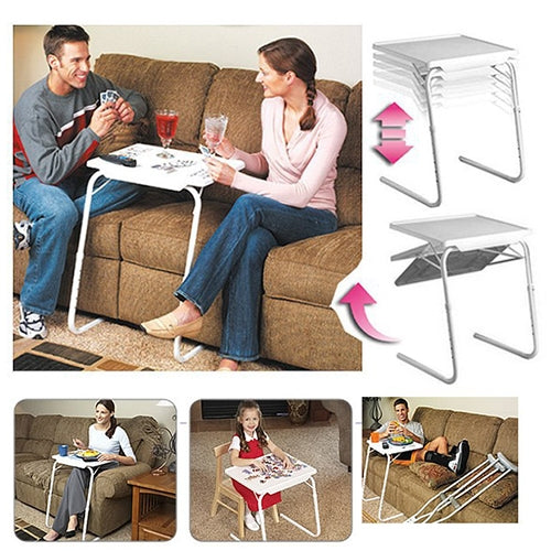 Plastic Pad Steel Tube Bracket Liftable Foldable Portable Multi-purpose Laptop Table, Adjustable Height: 53-74cm, Adjustable Angle: 30 Degrees / 60 Degrees / 90 Degrees / 180 Degrees, Adjustable Height: 53-74cm