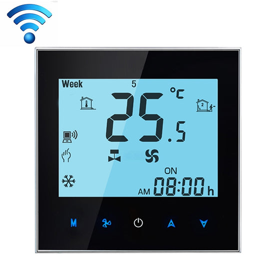 LCD Display Air Conditioning 4-Pipe Programmable Room Thermostat for Fan Coil Unit, Supports Wifi