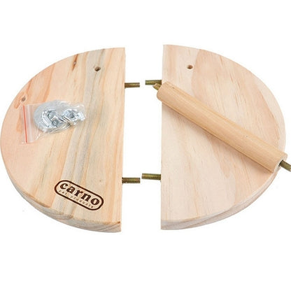 Pet Wooden Two Layers Wood Hamster Footplate Springboard Hamster Small Pets Pedal Toys, Two Layers Footplate