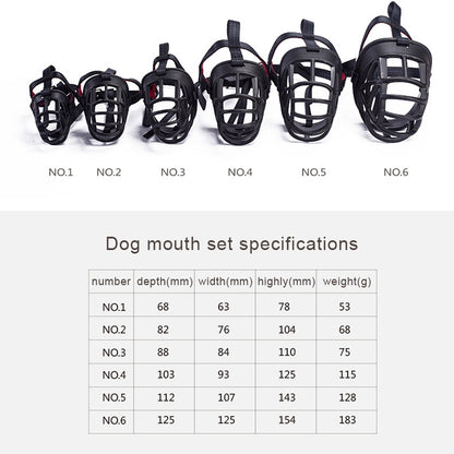 Dog Muzzle Prevent Biting Chewing and Barking Allows Drinking and Panting, Size: 8.2*7.6*10.4cm, Size: 8.2*7.6*10.4cm
