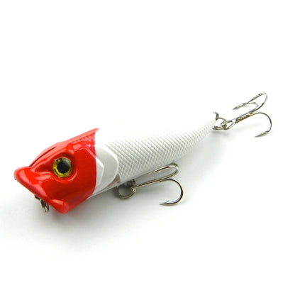 HENGJIA Plastic Artificial Fishing Lures Popper Bionic Fishing Bait with Hooks, Length: 6.5 cm, Random Color Delivery, Length: 6.5cm