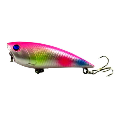 HENGJIA Artificial Fishing Lures Popper Bionic Fishing Bait with Hooks, Length: 7 cm, Random Color Delivery, Length: 7 cm