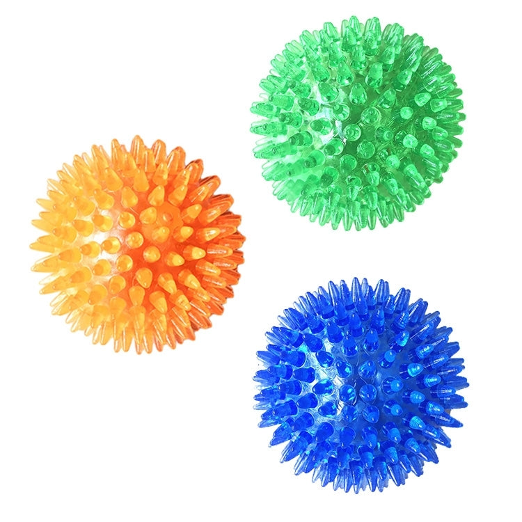 Pet Sounding Toy Hedgehog Ball Golden Retriever Molar Bite Resistant Tooth Toy for Large Pets, Medium, Diameter: 9cm, Random Color Delivery, Medium, Diameter: 9cm