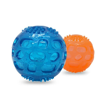 Pet Sounding Toy Elastic Ball Golden Retriever Puppy Molar Bite Resistant Tooth Toy, Size:8*8cm, Random Color Delivery, 8cm Elastic Ball
