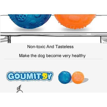 Pet Sounding Toy Elastic Ball Golden Retriever Puppy Molar Bite Resistant Tooth Toy, Size:8*8cm, Random Color Delivery, 8cm Elastic Ball