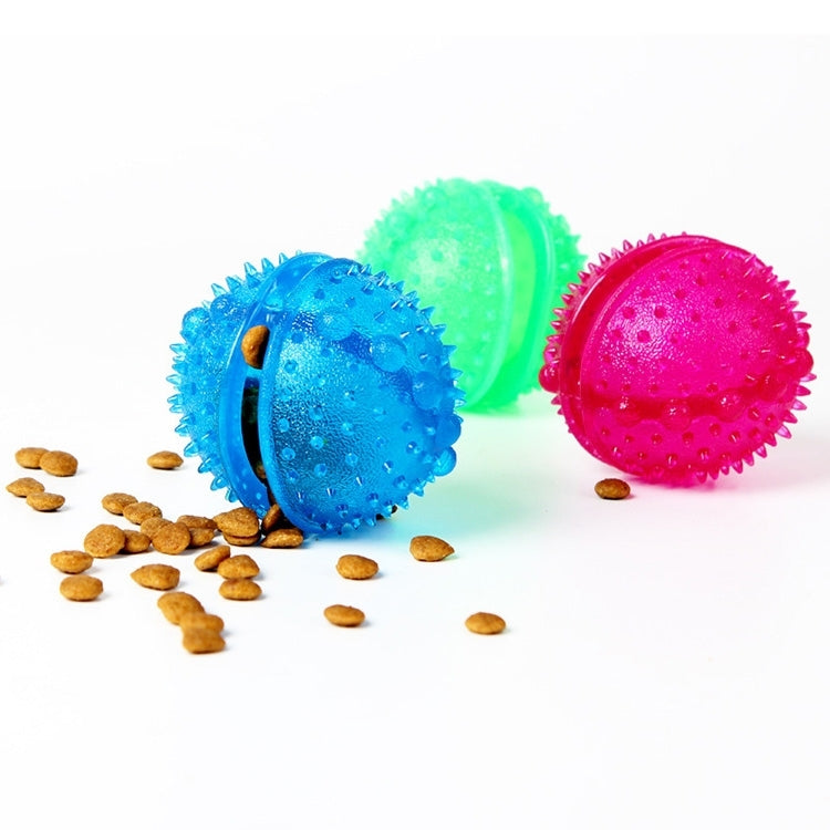 Pet Leakage Food Ball Toy Golden Retriever Puppy Molar Bite Resistant Tooth Toy, Diameter: 8cm, Random Color Delivery, 8cm Puppy Molar Bite Ball