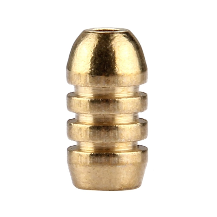 2g Threaded Copper Bullet Fishing Sinker Fishing Weights Soft lure Accessory, 2g