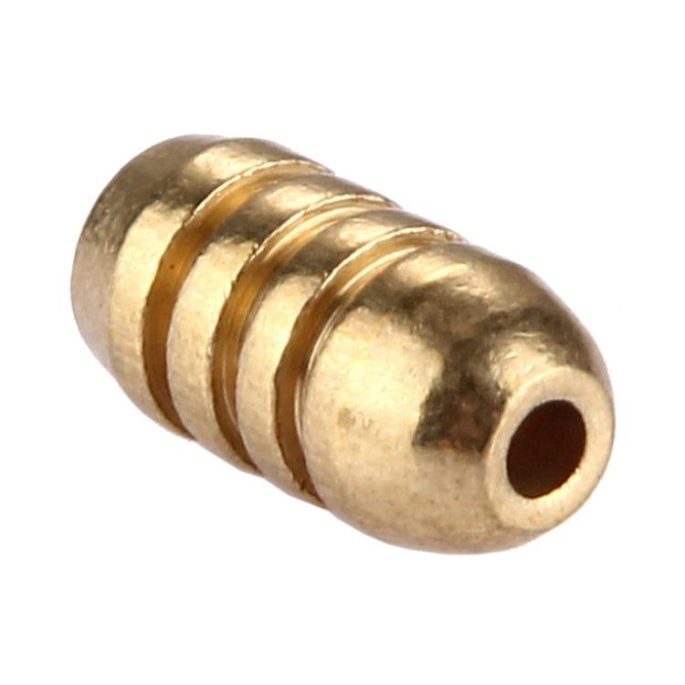 2g Threaded Copper Bullet Fishing Sinker Fishing Weights Soft lure Accessory, 2g