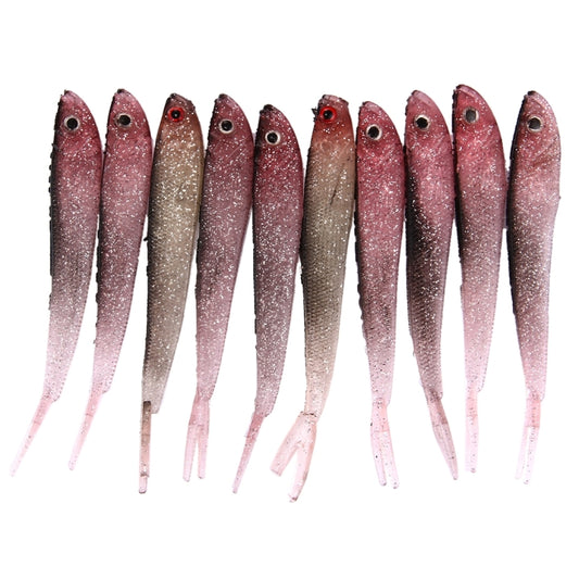 10 PCS Small Sequins Fish Shape Fishing Lures Artificial Fishing Bait, Length: 12.5cm, Length: 12.5cm