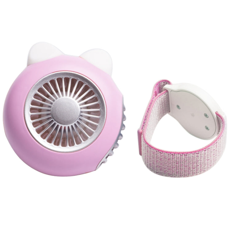 LORDNINO SBF003 3W USB Charging Portable Electric Fan with Magnetic Wristband, 3 Speed Control