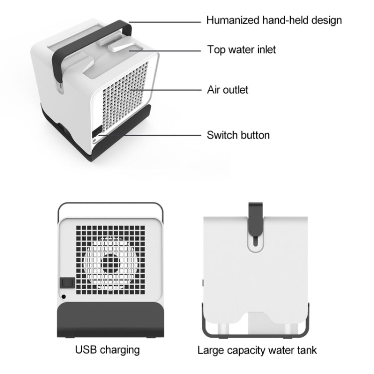 Spades A New Negative ion Air Conditioning Fan Household Humidification Air Cooler