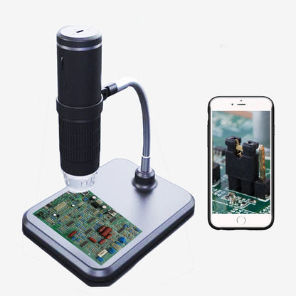 F210 HD 1080P WIFI 1000X Magnification Digital Microscope with 8 LED Light, F210 Silver