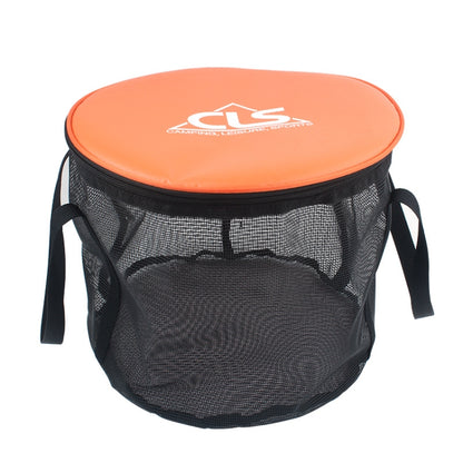 30L 4 in 1 PVC Outdoor Folding Double Drain Basket Camping Fishing Gear Bag