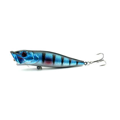 HENGJIA Plastic Artificial Fishing Popper Bionic Lures Environmentally Friendly Fishing Bait with Hooks, Length: 9 cm, Random Color Delivery, Length: 9 cm