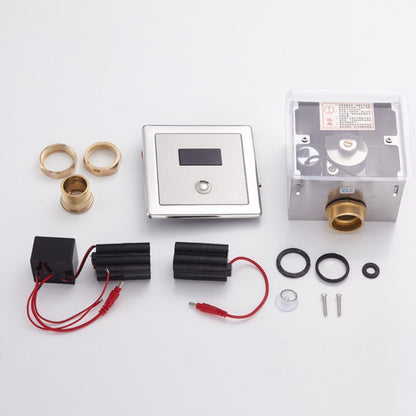 Recessed Wall in Type Flush Valve for Auto-induction Toilet, with Automatic and Manual Function DC AC, Automatic & Manual DC AC