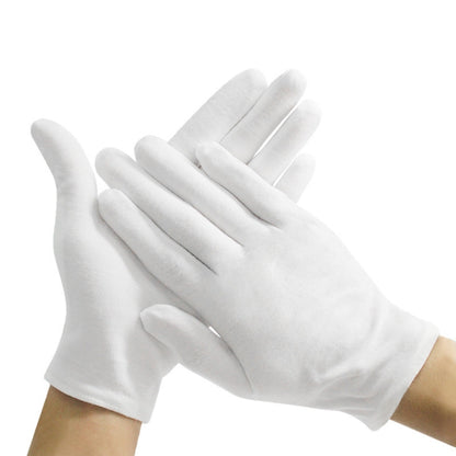 12 Pairs Pure Cotton Working Gloves, Medium Thick Size：XL, Medium Thick, Size：XL