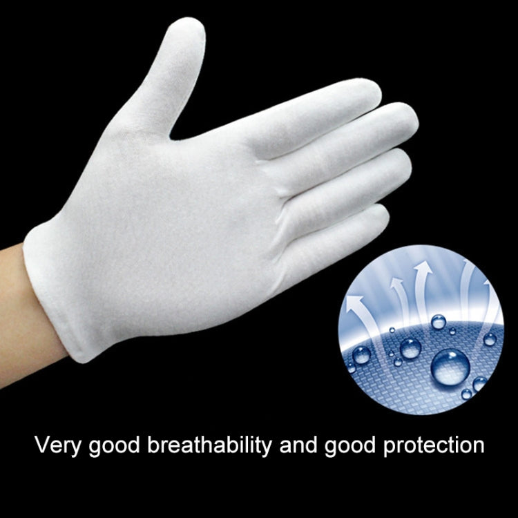 12 Pairs Pure Cotton Working Gloves, Medium Thick Size：XL, Medium Thick, Size：XL