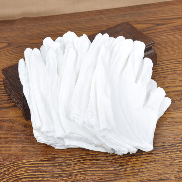 12 Pairs Pure Cotton Working Gloves, Medium Thick Size：XL, Medium Thick, Size：XL