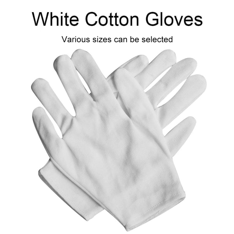 12 Pairs Labor Insurance Work Gloves, Cotton Single-sided, Cotton Single-sided