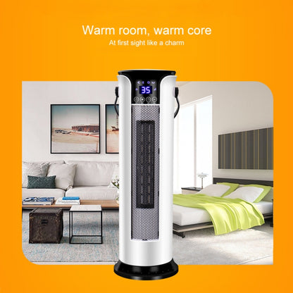 Household Shaking Head Vertical Tower Fan Radiator Warmer Electric Heater Warm Air Blower, Remote Control Version, Remote Control Version