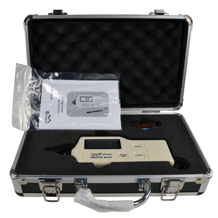 Wintact WT63A Vibration Meter Digital Tester Vibrometer Analyzer Acceleration Velocity, Wintact WT63A, WT63A