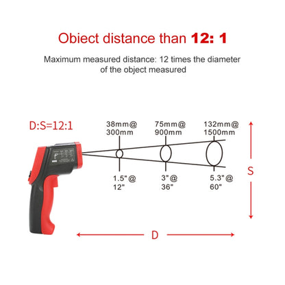 Wintact WT900 -50 Degree C~950 Degree C Handheld Portable Outdoor Non-contact Digital Infrared Thermometer, WT900