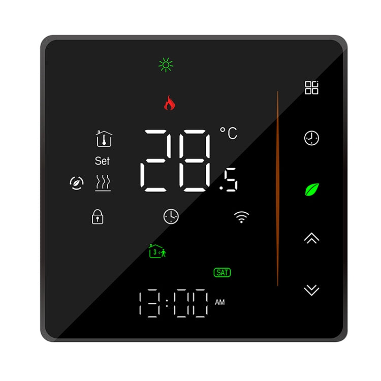BHT-006GCLW 95-240V AC 5A Smart Home Heating Thermostat for EU Box, Control Boiler Heating with Only Internal Sensor, WiFi, BHT-006GCLW