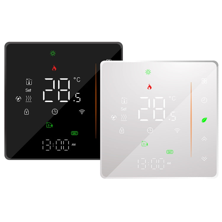 BHT-006GCLW 95-240V AC 5A Smart Home Heating Thermostat for EU Box, Control Boiler Heating with Only Internal Sensor, WiFi, BHT-006GCLW