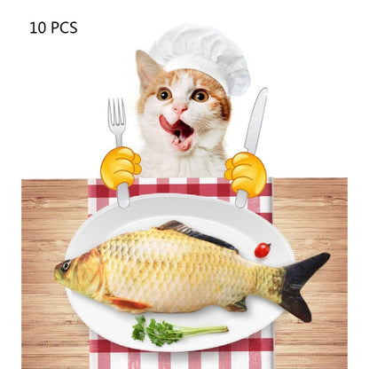Simulation Fish Toy Funny Cat Toy Fish Stuff Scratching Post Board Toy, Middle Size: 41.0 x 13.5 x 9.0cm, Size: 41.0x13.5x9.0cm