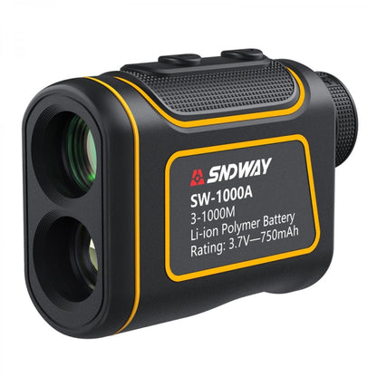 SNDWAY SW1000A Handheld Outdoor Waterproof Telescope Range Finder Distance Measurer, 1000m, 1000m