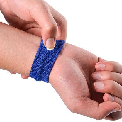 Physical Method Carsickness Prevention Antiemetic Polyester Wristband, One Pair, Pink, Green, Grey, Blue, Red, White, Yellow, Black, Orange