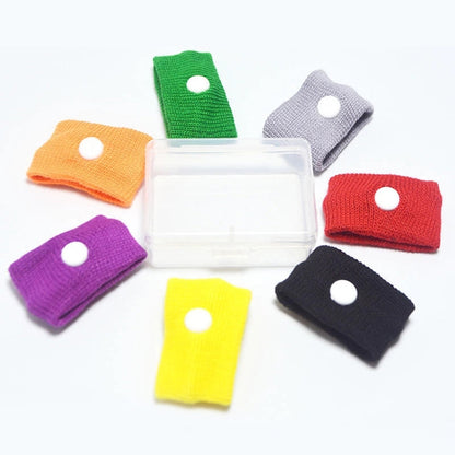 Physical Method Carsickness Prevention Antiemetic Polyester Wristband, One Pair, Pink, Green, Grey, Blue, Red, White, Yellow, Black, Orange