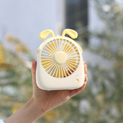 WT-F14 1200 mAh Rabbit Shape Mini Portable Fan with 3 Speed Control