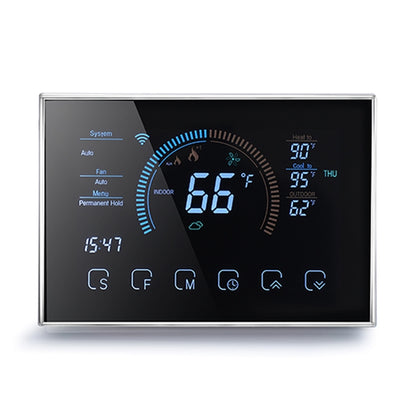 BHP-8000-WIFI-W 3H2C Smart Home Heat Pump Round Room Mirror Housing Thermostat with WiFi, AC 24V, with WiFi
