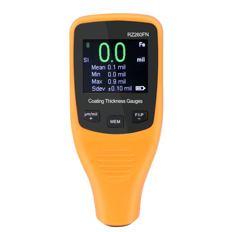 RZ260FN Ferrous & Non-Ferrous 2 in 1 LCD Display Ultrasonic Coating Paint Thickness Gauge Meter Tools