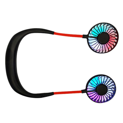 Creative Mini Hanging Neck Type Fan Outdoor LED Fan, F008 (Black), F008, F008 (Blue), F008 (White)