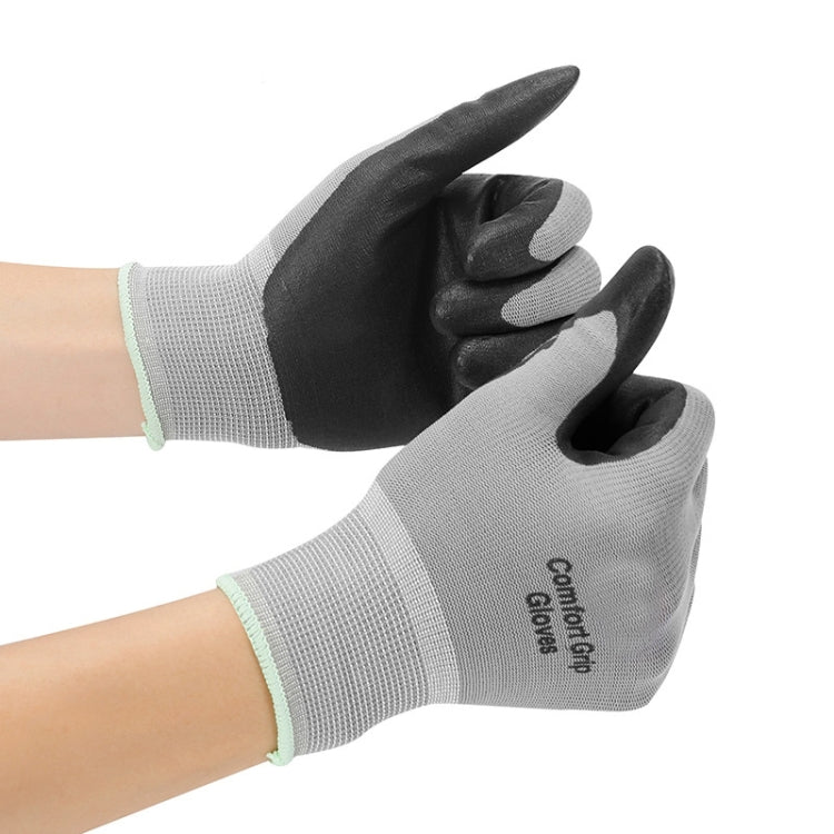 Comfortable Non-slip Wear-resistant Nitrile Rubber Electrician Working Gloves, Size: M, M