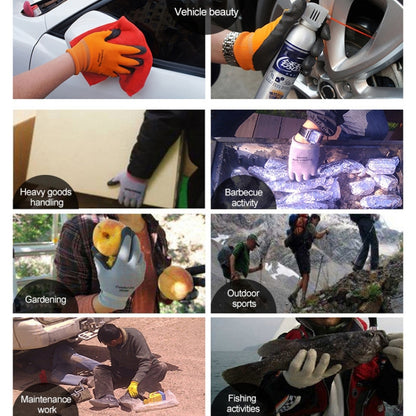 Comfortable Non-slip Wear-resistant Nitrile Rubber Electrician Working Gloves, Size: M, M