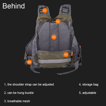 MANNER Outdoor Multifunctional Fishing Life Vest Swimming Life Jacket, MANNER Life Jacket